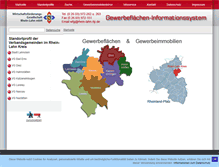 Tablet Screenshot of gewerbeflaechen-rhein-lahn.de